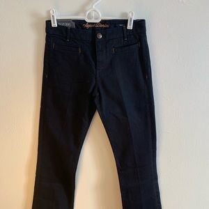 Dark wash flared denim jeans
